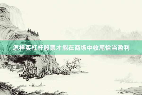 怎样买杠杆股票才能在商场中收尾恰当盈利