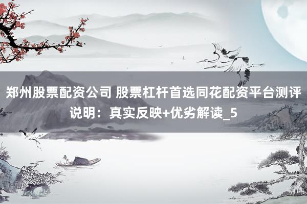 郑州股票配资公司 股票杠杆首选同花配资平台测评说明：真实反映+优劣解读_5